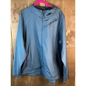 Wren Lightweight Zip Up Track Jacket Blue Size Large Men’s